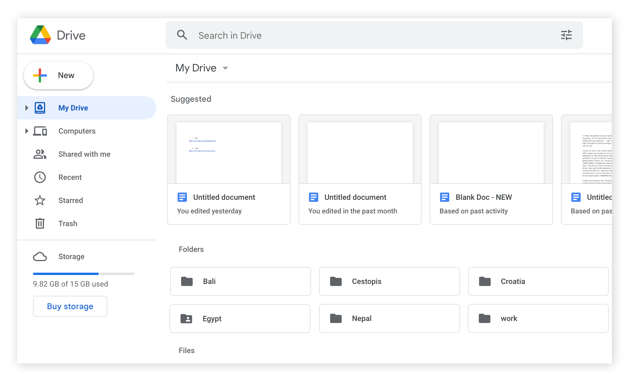 Transferencia de archivos de un PC con Google Drive.