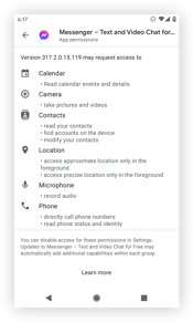 Assessing an app