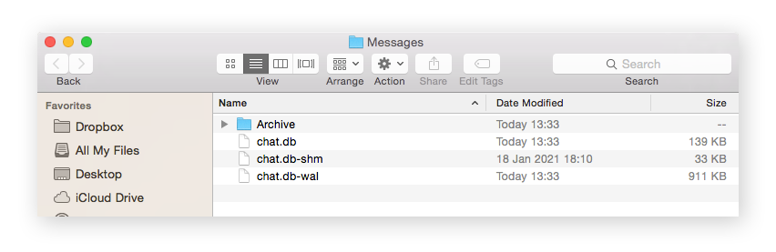 Dossier Messages.
