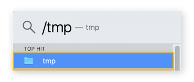 Digita "/tmp" nel Finder per scoprire se ci sono file temporanei di Photoshop.