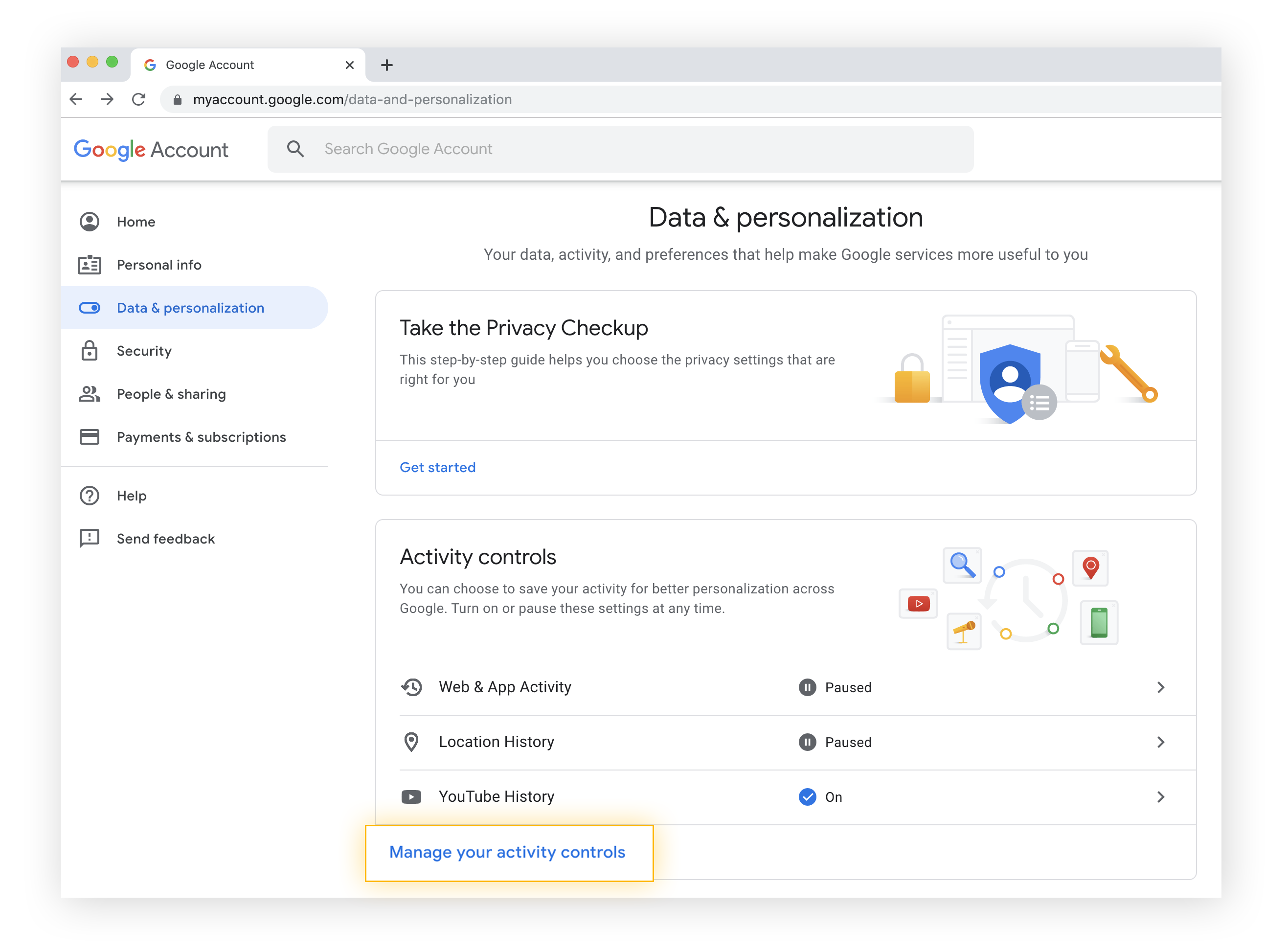 Here's how to adjust your Activity controls settings in Google.