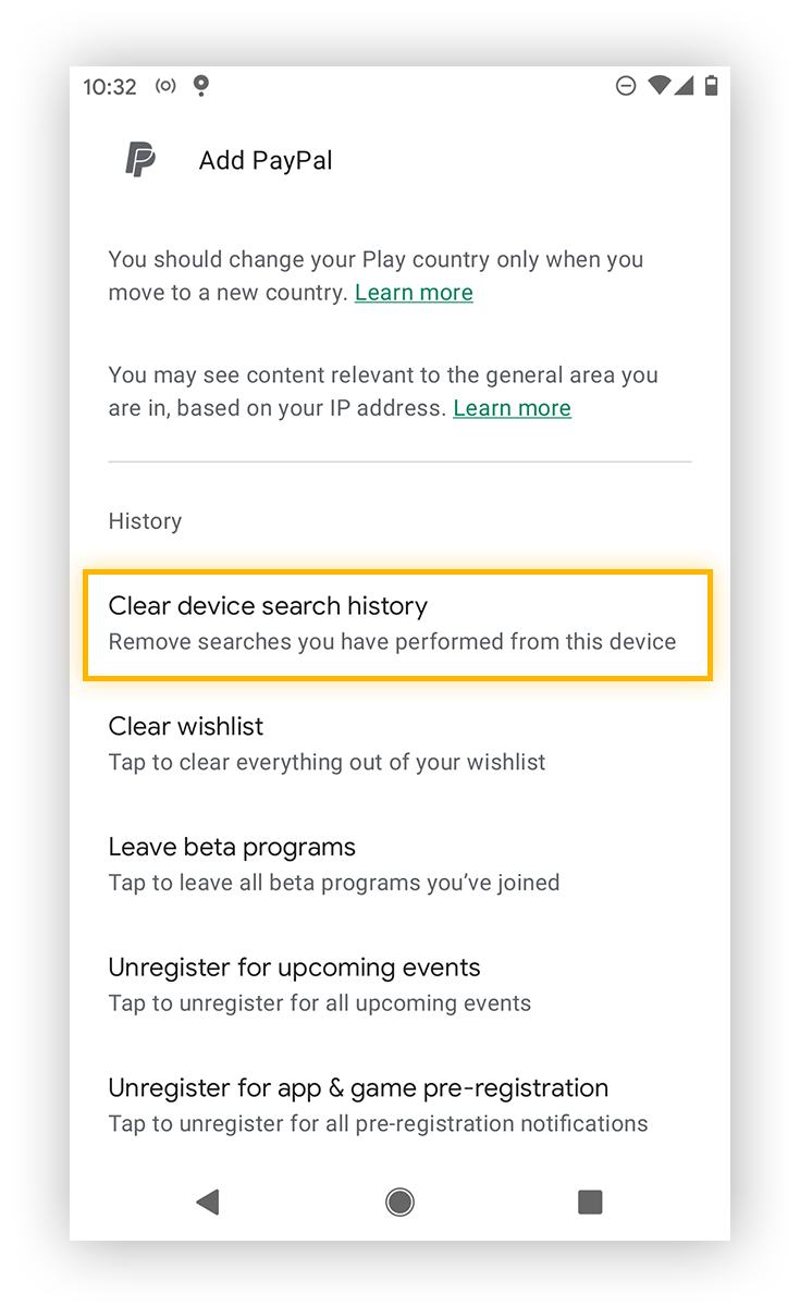 avg clear browsing history
