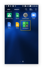 L'application Calculator+ dans le tiroir d'applications d'Android.