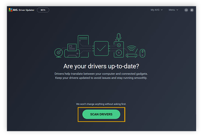 Een stuurprogrammascan starten met AVG Driver Updater voor Windows 10
