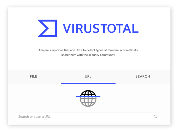 VirusTotal is another free site checker that assess website safety quickly.