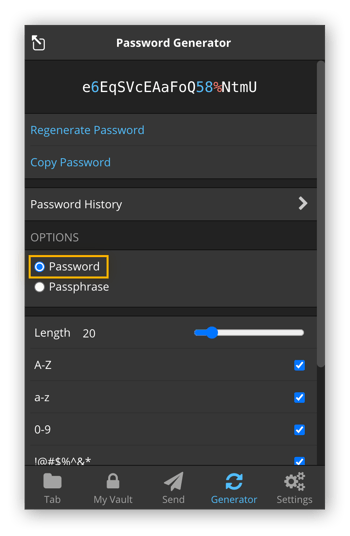 Cómo crear una contraseña segura con BitWarden
