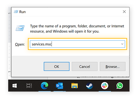 Windows Service Manager öffnen