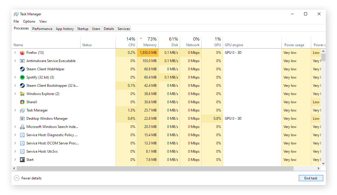 excel not enough memory 16gb
