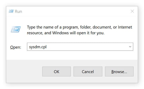 Running Services in Windows 10.