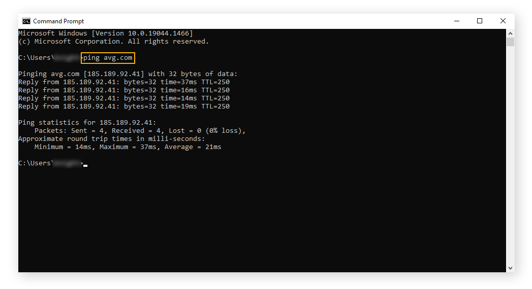 Using Command Prompt to find a website's URL to unblock content.