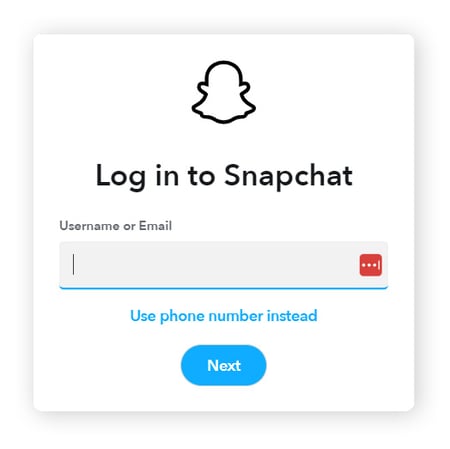 Inicie sesión y descargue los datos que quiera antes de eliminar su cuenta de Snapchat.