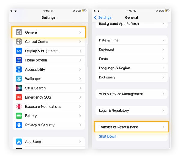 You can factory reset your iPhone in Settings