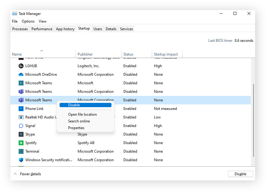 How to Change Disable Windows Startup Programs