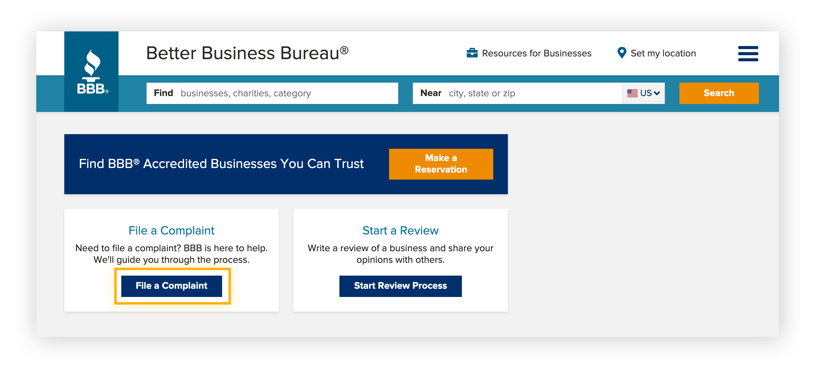 The Better Business Bureau helps consumers take action against poor or illegal business practices.