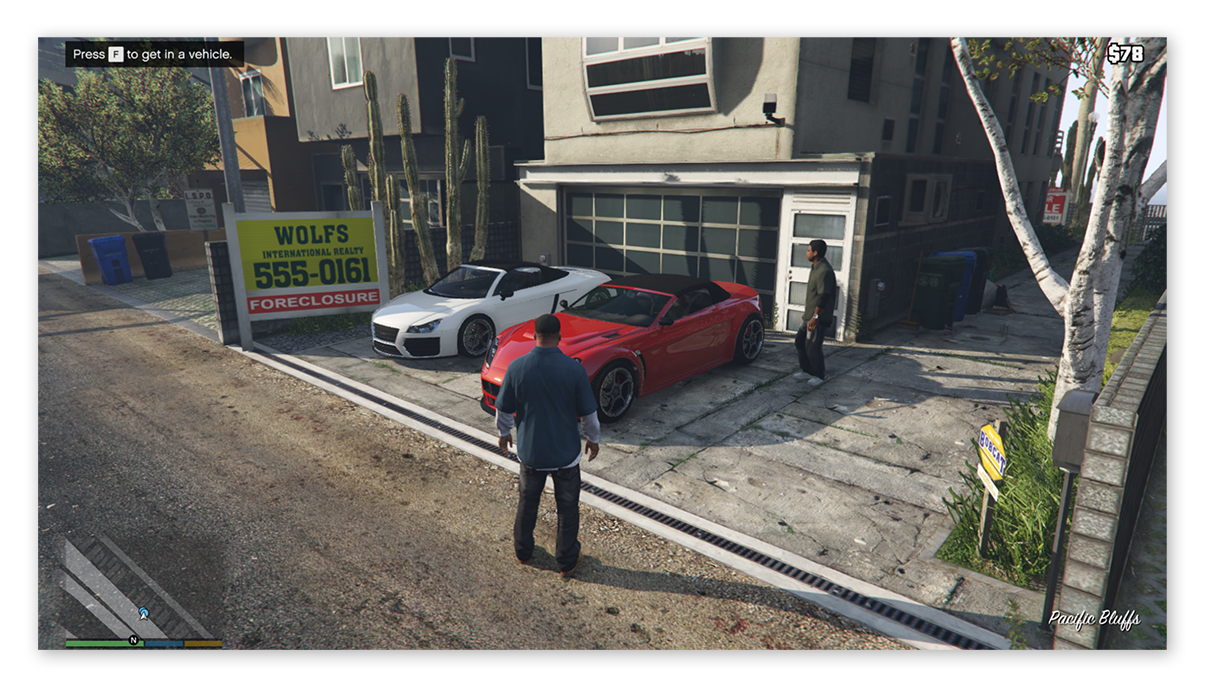 Grand Theft Auto V on Windows 10 with the highest graphics settings