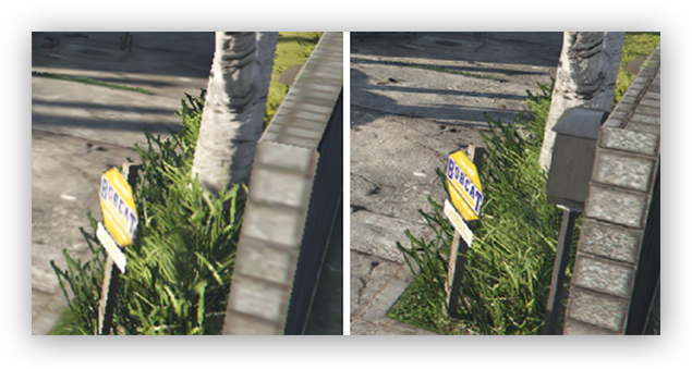 Différence entre les paramètres de texture les plus bas et les plus élevés dans le menu Grand Theft Auto V sur Windows 10