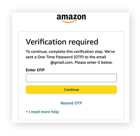  create a new password for your Amazon account