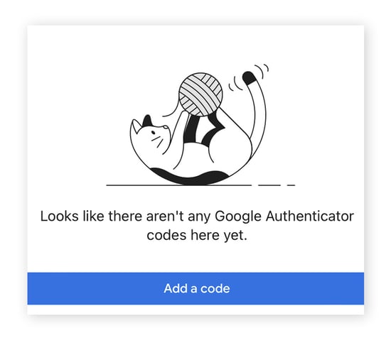 Installieren Sie Google Authenticator auf Ihrem neuen Smartphone und tippen Sie dann auf "Erste Schritte" und "Code hinzufügen"