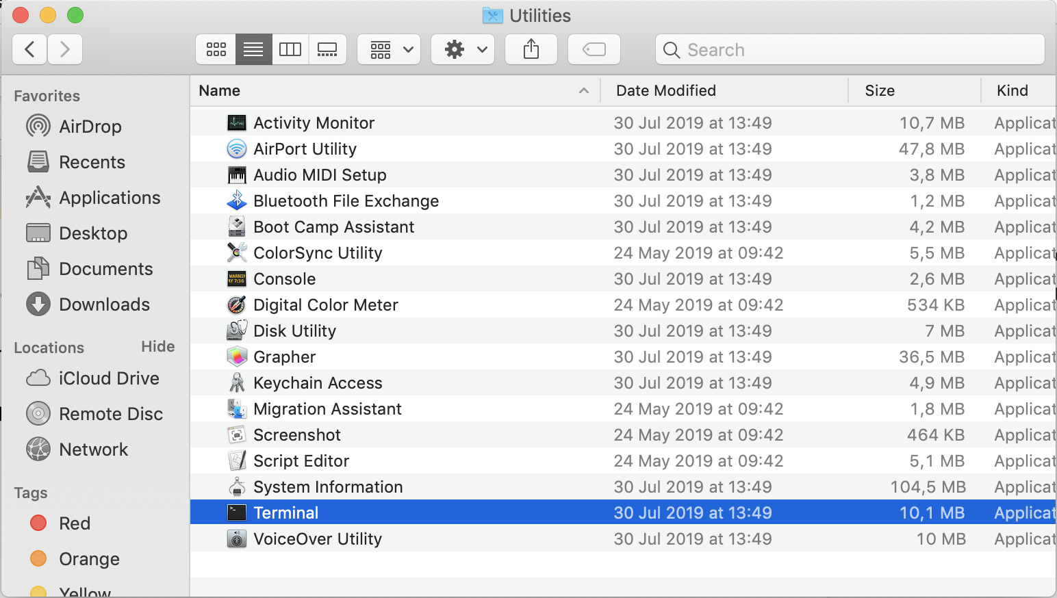 how to find local ip address on mac