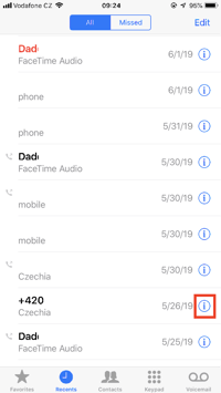 Es folgt eine weitere Möglichkeit, um Nummern automatischer Anrufe unter iOS zu blockieren.