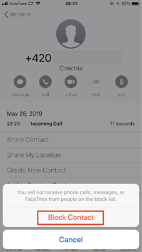 Voici une autre façon de bloquer les numéros d'appels automatisés sur iOS.