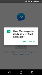 cloud print permission requested