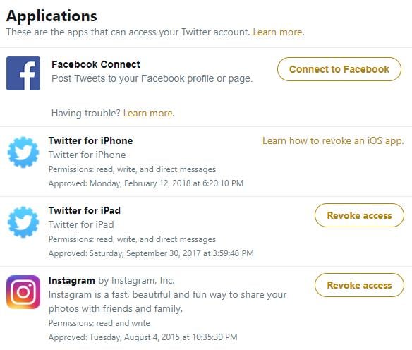 So verwalten Sie den Zugriff von Apps auf Ihr Twitter-Konto