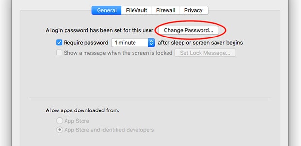 How to change your Mac password