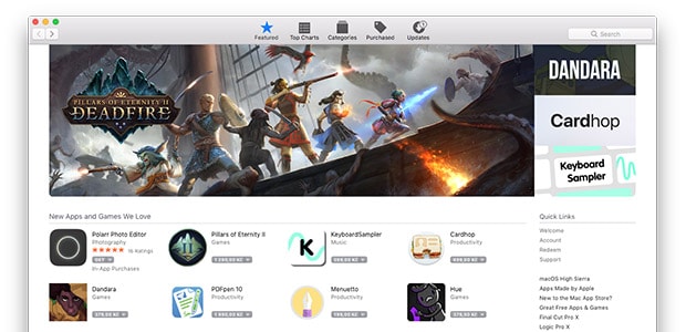 Screenshot of the Mac App Store