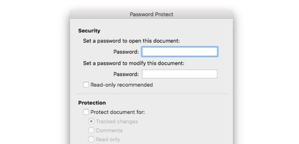 Cómo proteger con contraseña un documento de Word en su Mac