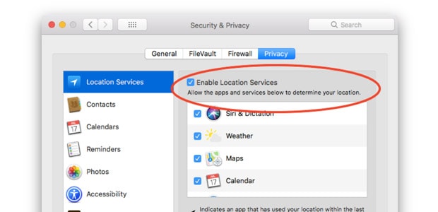 How to enable Location Services on your Mac