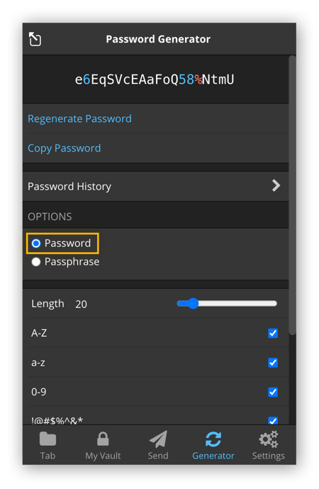 How to create a strong password with BitWarden