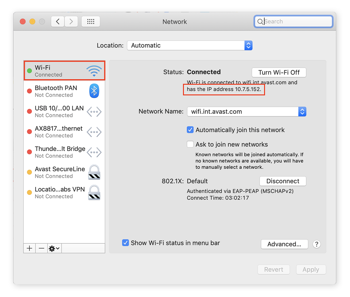 mac check ip address terminal
