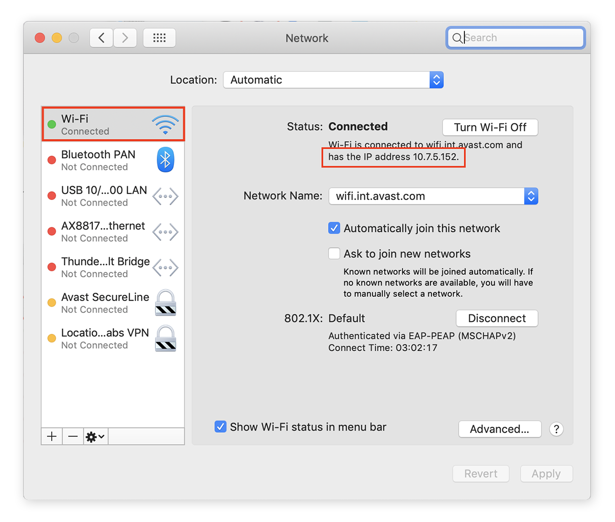 mac check ip address terminal